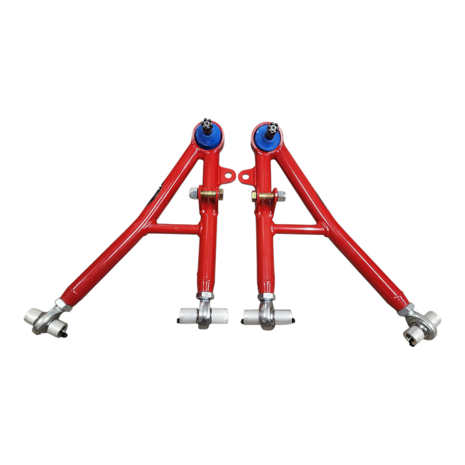 *CLOSEOUT ITEM* 93-02 F-body Red Front Lower Tubular A-Arms - Bearing Style
