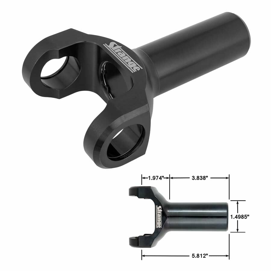 Strange Forged Chromoly Yoke - 28sp - Ford C4/T5/AOD/Tremec 3550