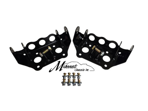 93-02 F-Body Adjustable Upper A-Arm Brackets w/ Bearing Shock Mounts