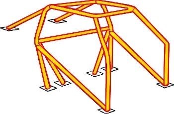 82-92 F-Body Chromoly Roll Cage - 8.50 Legal